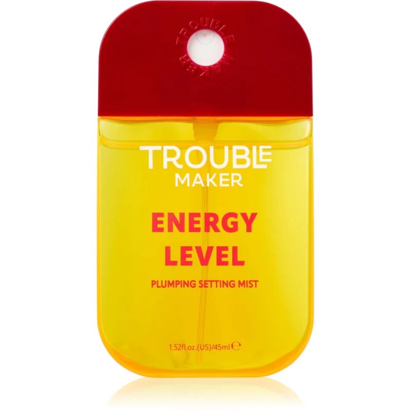 Trouble Maker Energy Level sminkfixáló spray az élénk bőrért 45 ml