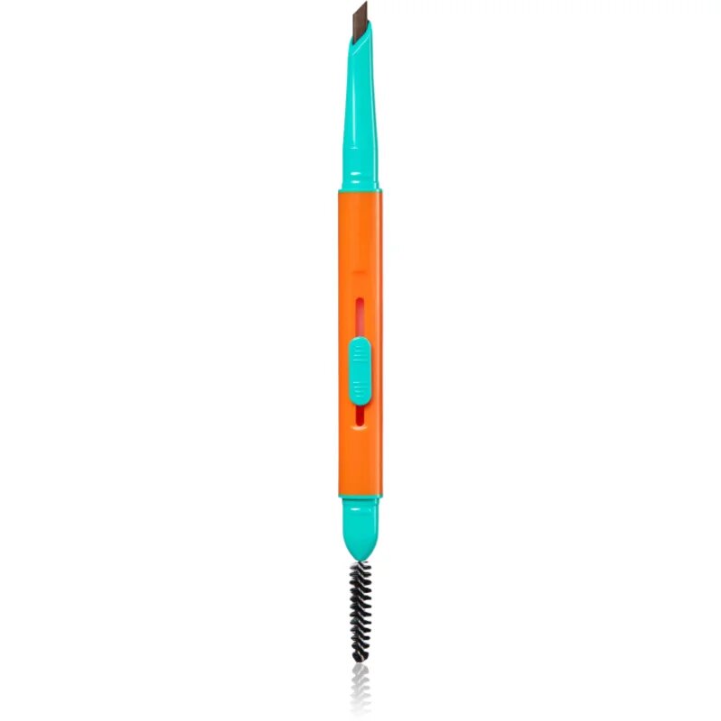 Trouble Maker Feral Brow Blade szemöldök ceruza 2in1 kefével árnyalat Dark Brown 0.12 g