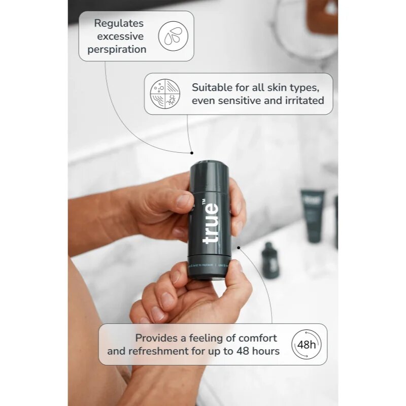 true men skin care 48 hour power Antiperspirant golyós dezodor roll-on uraknak 75 ml
