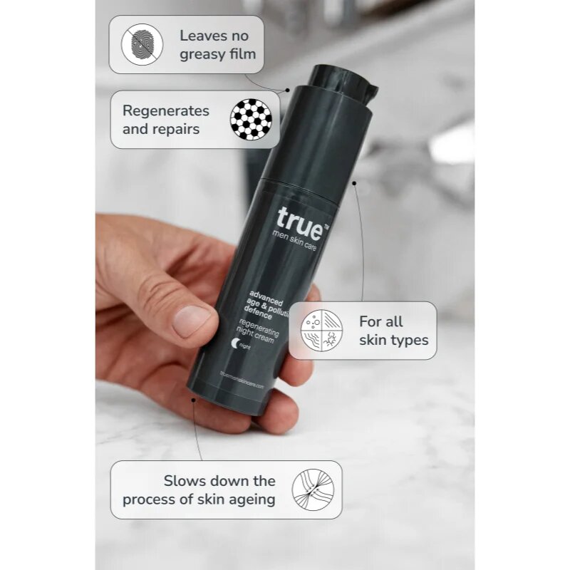 true men skin care Regenerating night cream éjszakai regeneráló krém 50 ml