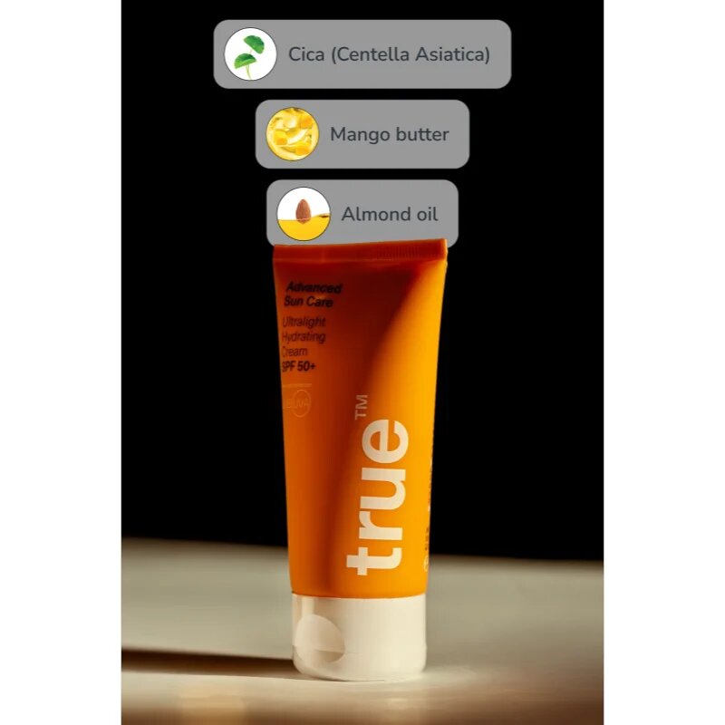 true men skin care Sun Care Ultralight Hydrating Cream SPF 50+ könnyű hidratáló krém SPF 50+ 50 ml