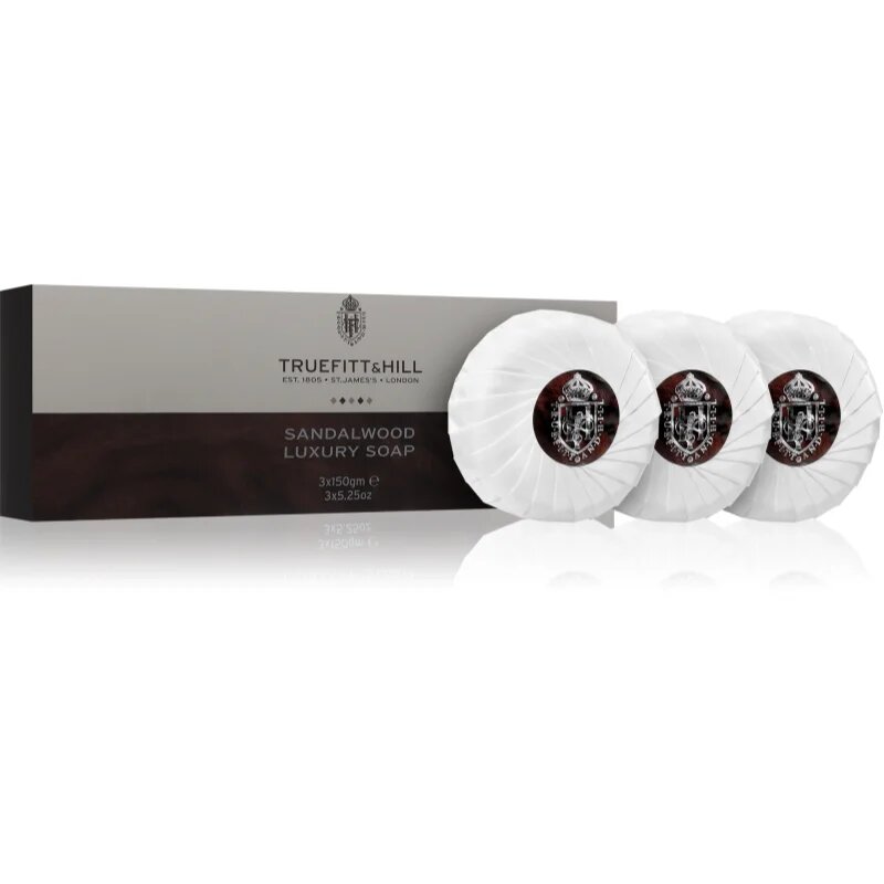 Truefitt & Hill Sandalwood szilárdszappan-szett 3x150 g