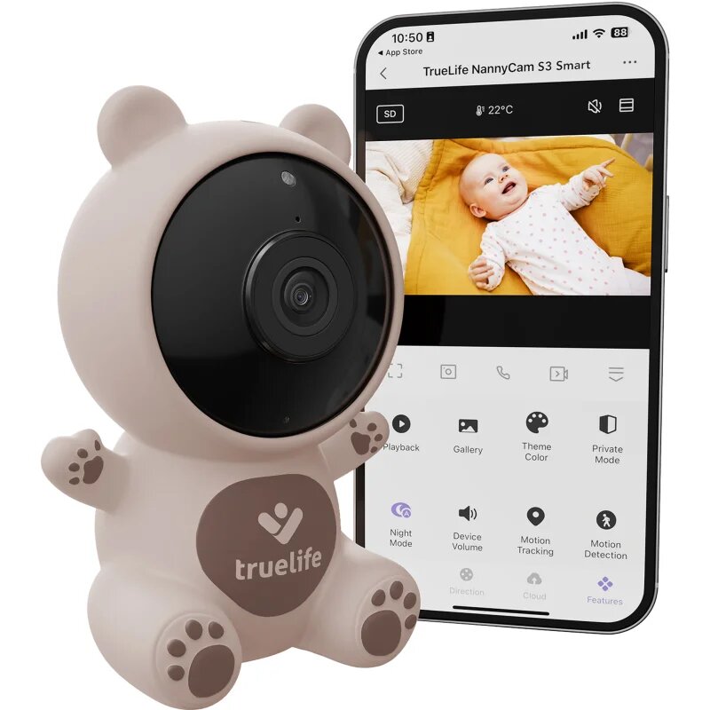 TrueLife NannyCam S3 Smart kamerás bébiőr 1 db