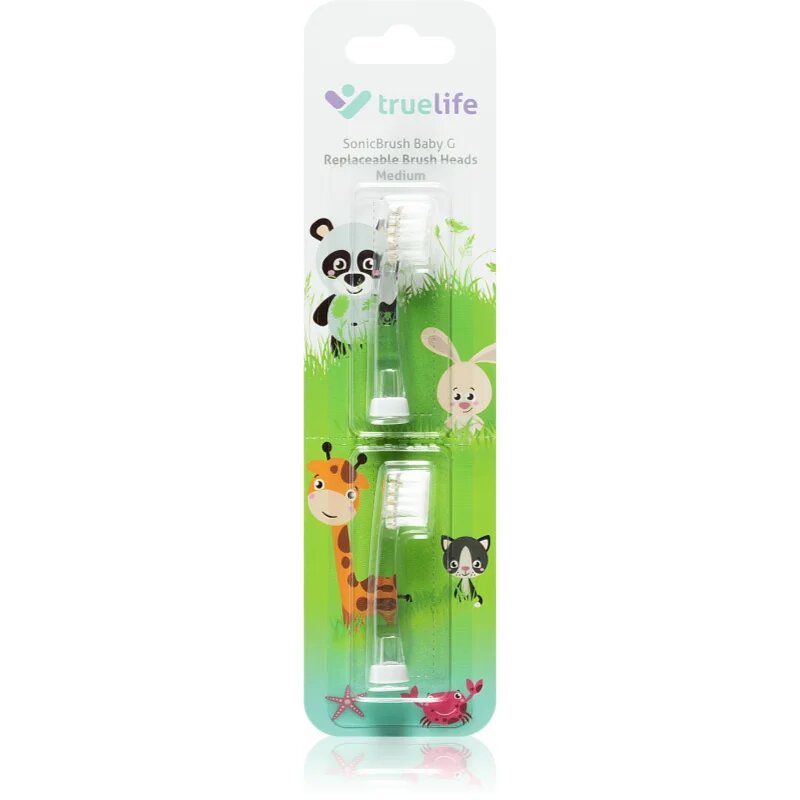 TrueLife SonicBrush Baby G Heads Medium csere fejek a fogkeféhez SonicBrush Baby G 2 db