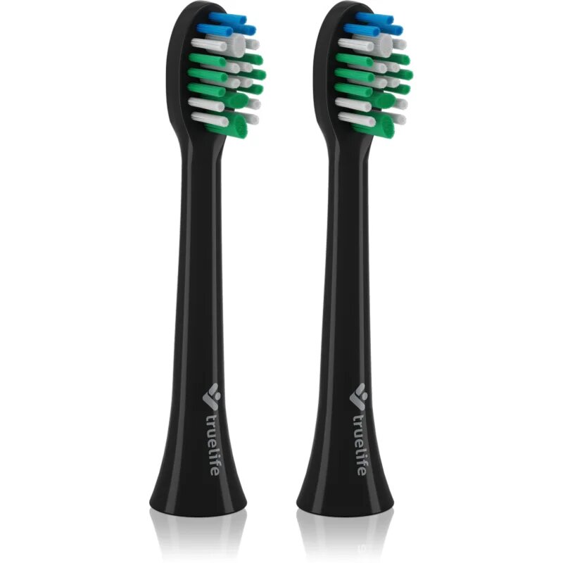 TrueLife SonicBrush Compact Heads Black Standard csere fejek a fogkeféhez SonicBrush Compact / Duo 2 db