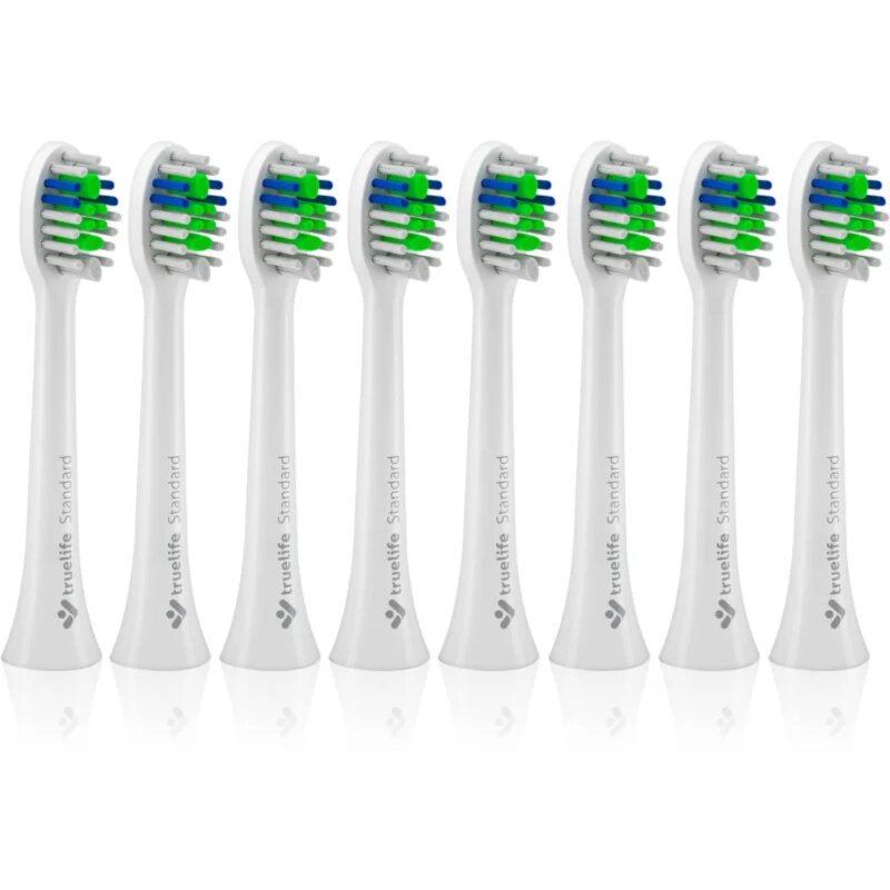 TrueLife SonicBrush Compact White Standard csere fejek a fogkeféhez SonicBrush Compact-series White 8 db