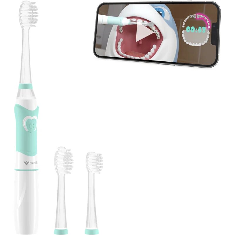 TrueLife SonicBrush Kid G elemes gyermek fogkefe + 2 tartalékfej 1 db