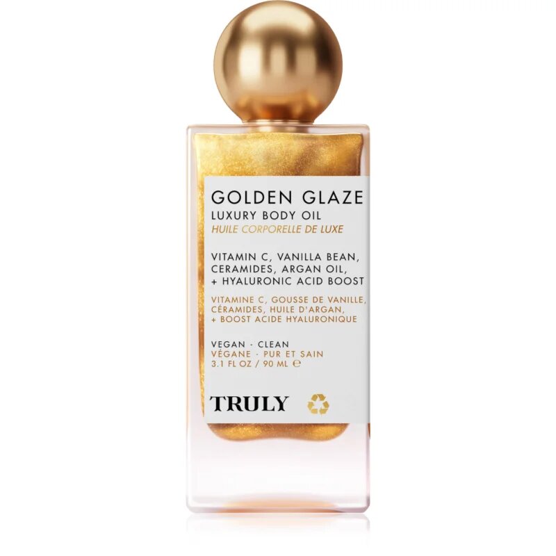 Truly Golden Glaze hidratáló testápoló olaj élénkítő hatással 90 ml