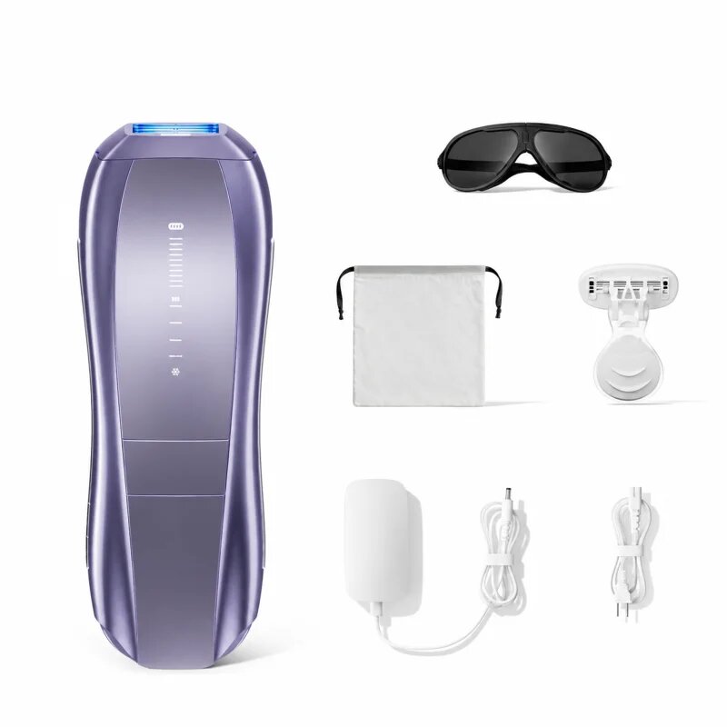 Ulike Air 10 Pro IPL epilátor testre arcra bikinivonalra és hónaljra Deep Purple 1 db