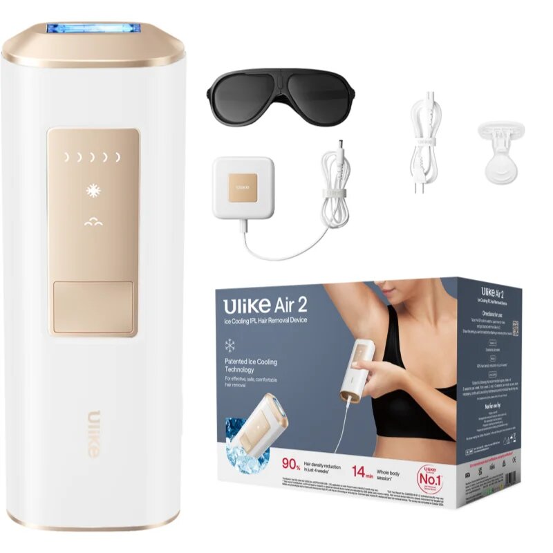 Ulike Air 2 IPL epilátor testre arcra bikinivonalra és hónaljra Star White 1 db
