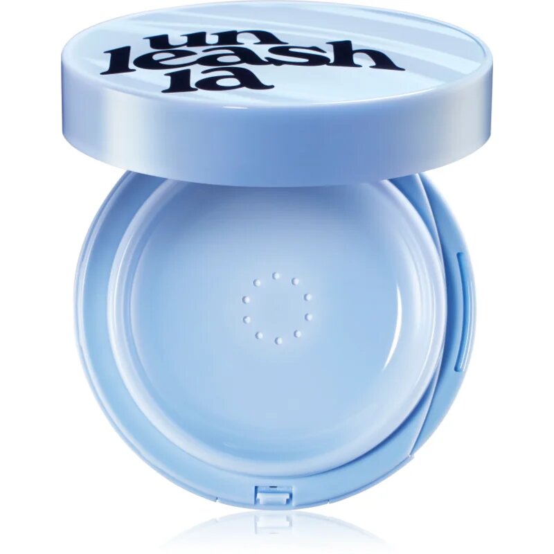 Unleashia Babe Skin Baby Blue Cushion tartós alapozó sminkszivaccsal SPF 40 árnyalat 21N Fluffy 15 g