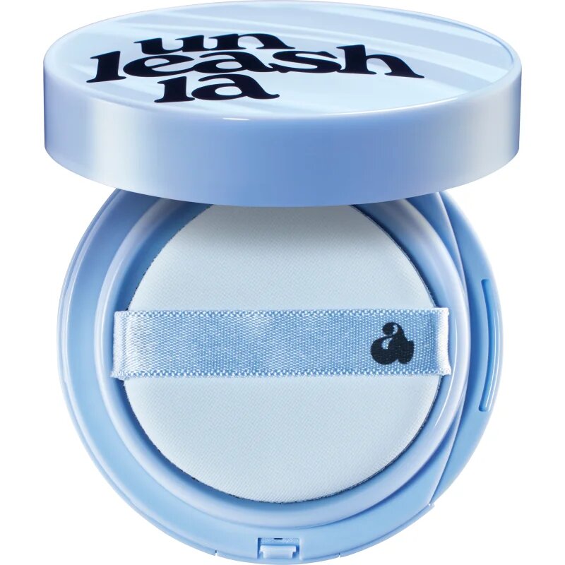 Unleashia Babe Skin Baby Blue Cushion tartós alapozó sminkszivaccsal SPF 40 árnyalat 21N Fluffy 15 g
