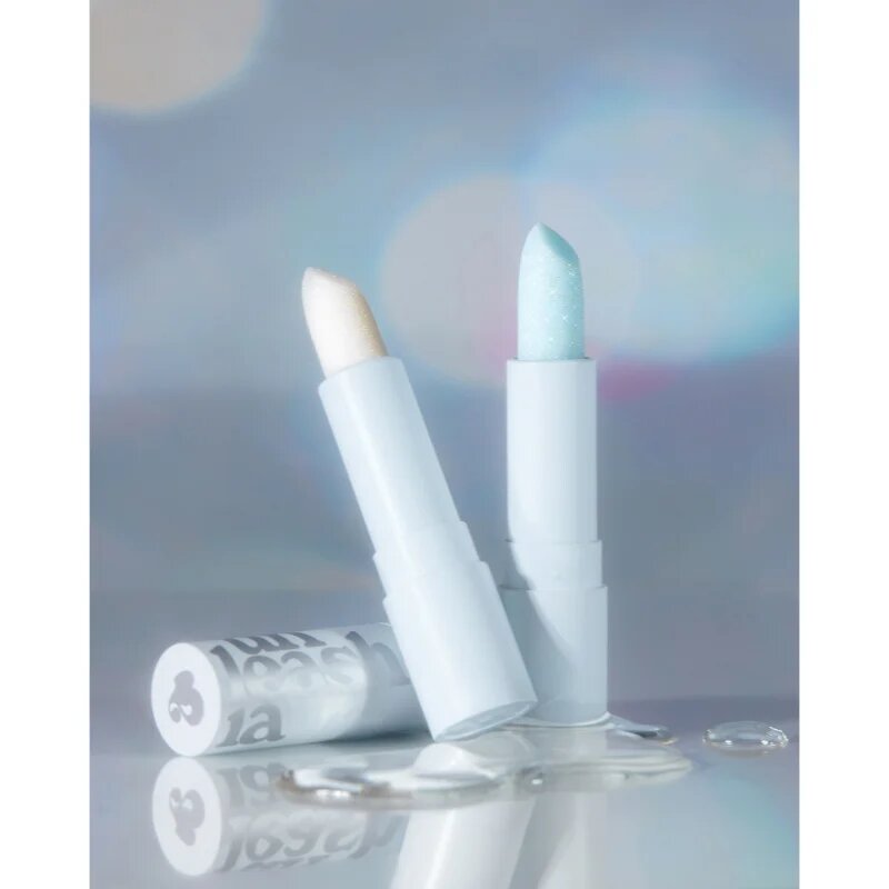 Unleashia Glacier Vegan Lip Balm hidratáló ajakbalzsam csillámporral árnyalat No.1 Snow Frost 3.3 g
