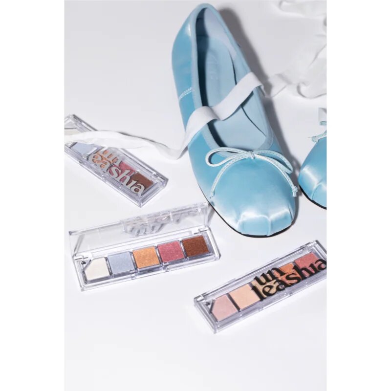 Unleashia Mood Shower Face Palette szemhéjfesték és élénkítő paletta gyöngyházfényű árnyalat NO.101 Ballerino 1 db