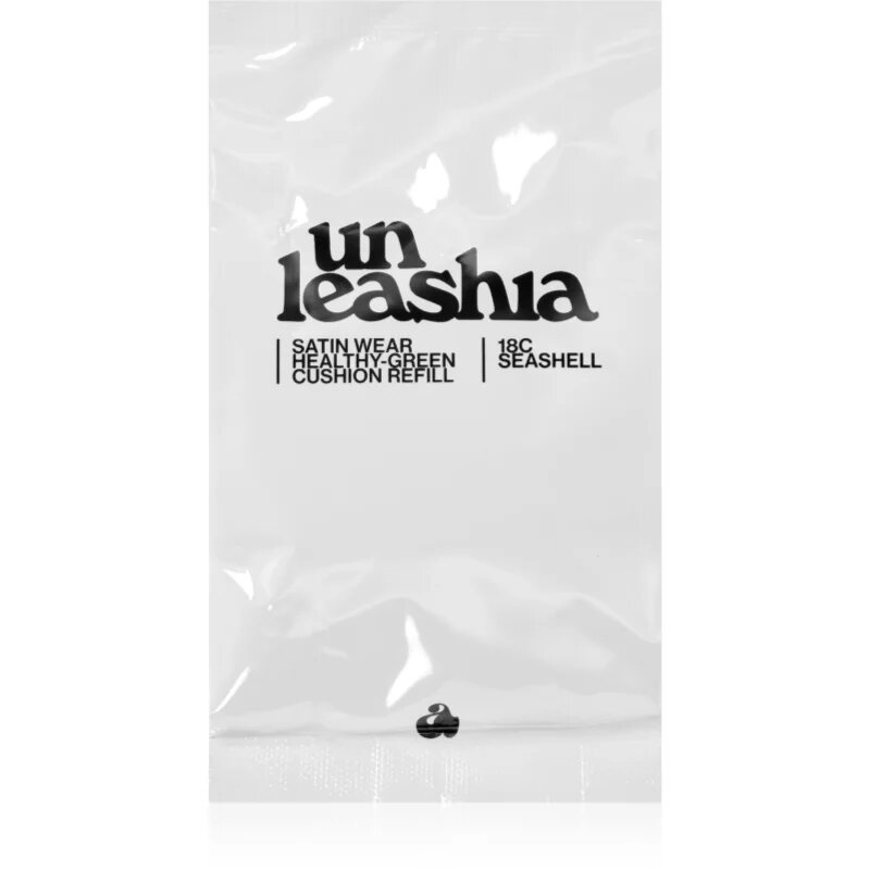 Unleashia Satin Wear Healthy Green Cushion Refill tartós alapozó sminkszivaccsal utántöltő árnyalat 18C Seashell 15 g