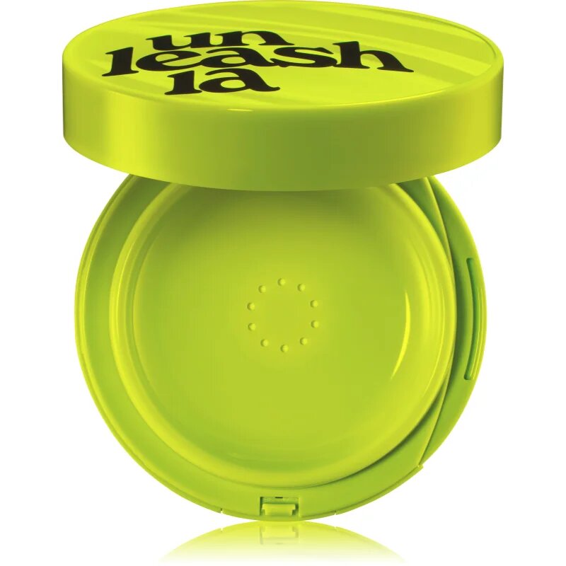 Unleashia Satin Wear Healthy Green Cushion tartós alapozó sminkszivaccsal SPF 30 árnyalat 23W Bisque 15 g