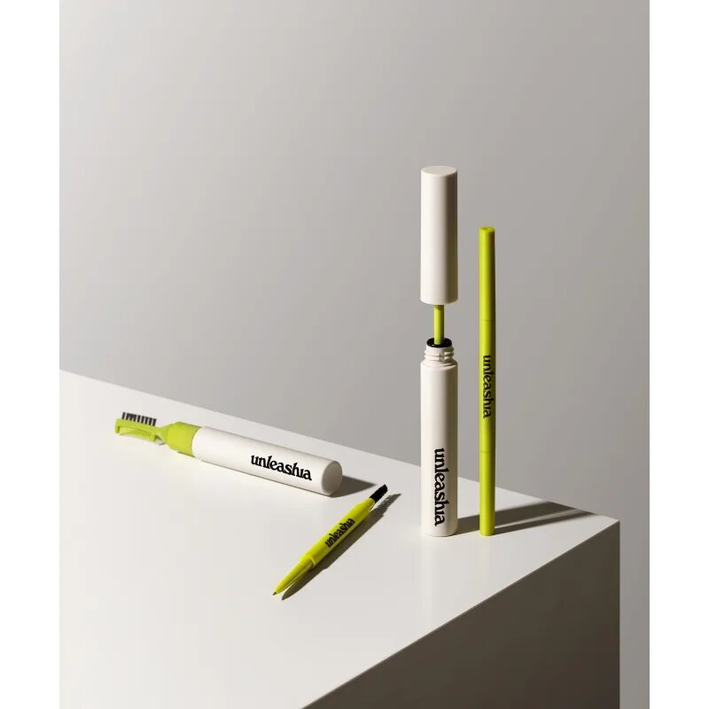 Unleashia Shaperm Defining Eyebrow Pencil szemöldök ceruza ecsettel árnyalat No.1 Oatmeal Brown 0.03 g