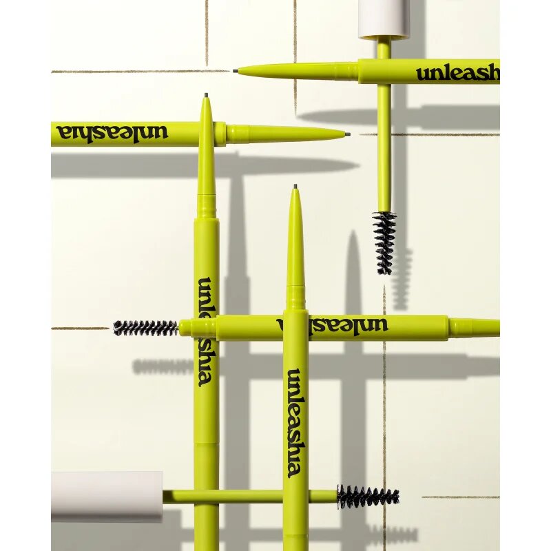 Unleashia Shaperm Defining Eyebrow Pencil szemöldök ceruza ecsettel árnyalat No.1 Oatmeal Brown 0.03 g