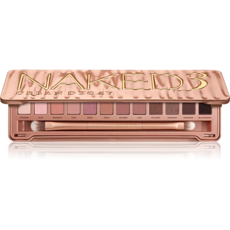 Urban Decay Naked3 szemhéjfesték paletta ecsettel 12x13 g