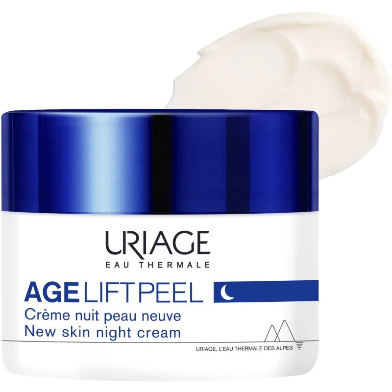 Uriage Age Lift New Skin Night Cream éjszakai ránctalanító krém A.H.A.-val (Alpha Hydroxy Acids) 50 ml