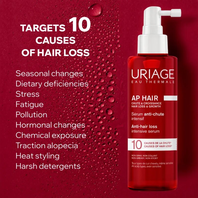 Uriage AP HAIR Anti-Hair Loss Intensive Serum intenzív szérum hajhullás ellen 100 ml