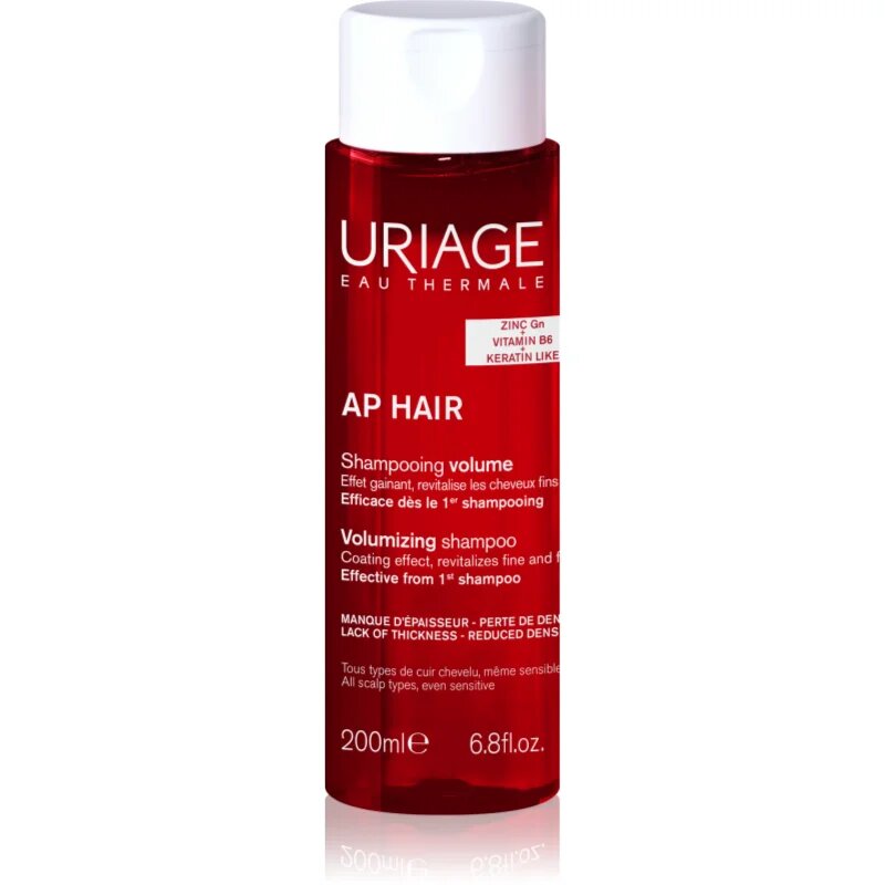 Uriage AP HAIR Volumizing Shampoo sampon a dús hajért a ritkuló hajra 200 ml