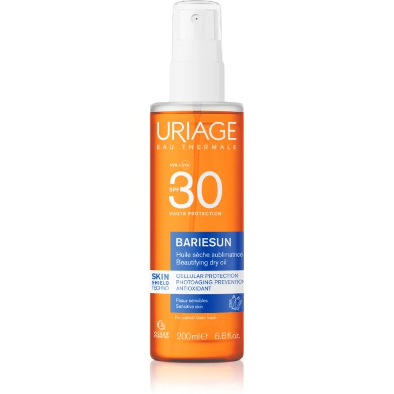 Uriage Bariésun Dry Oil SPF 30 száraz olaj napozáshoz SPF 30 200 ml