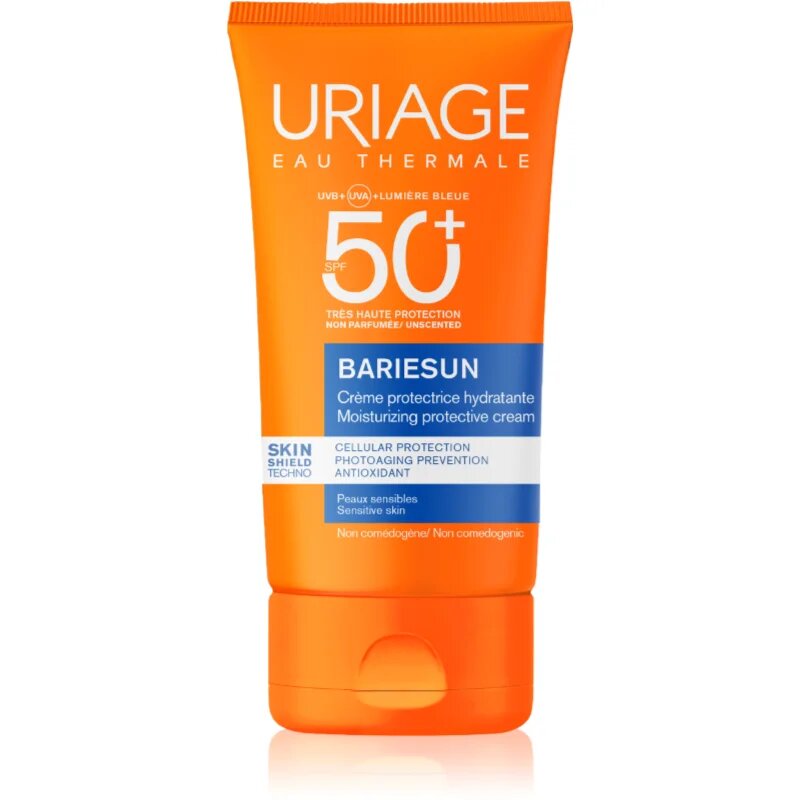 Uriage Bariésun Fragrance-Free Cream SPF 50+ parfümmentes védő arckrém SPF 50+ 50 ml