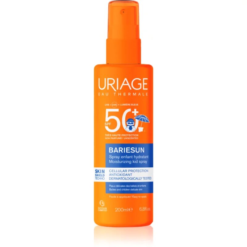 Uriage Bariésun Moisturizing Kid Spray SPF50+ napozó spray gyermekeknek SPF 50+ 200 ml
