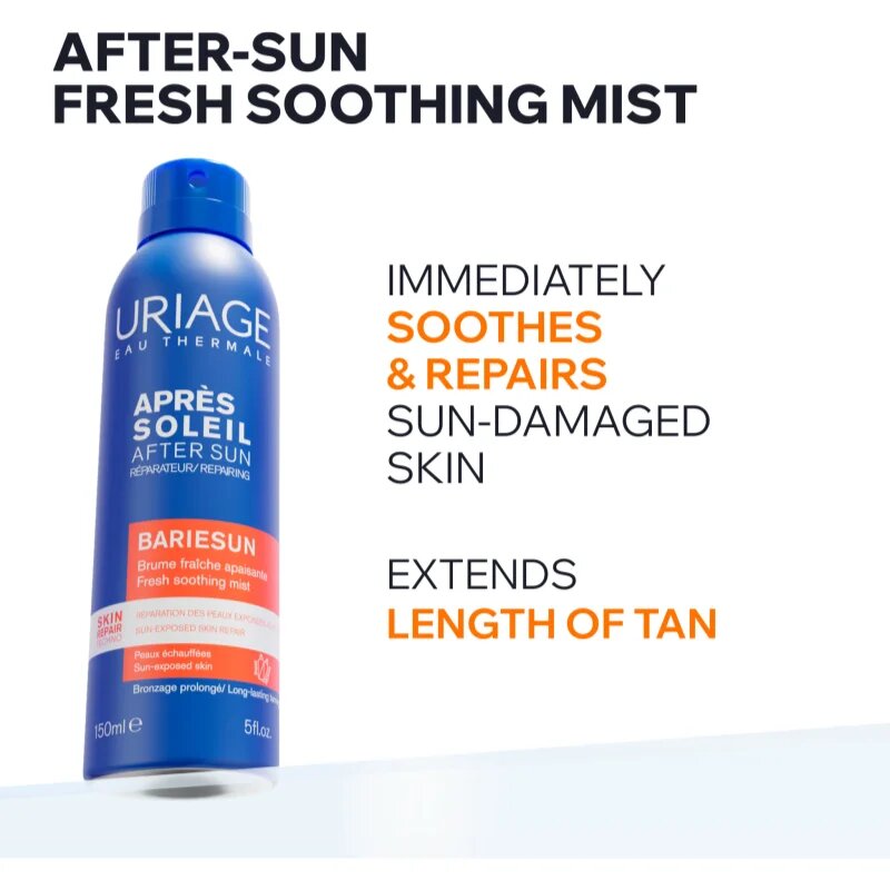 Uriage Bariésun Refreshing Thermal Mist After Sun nyugtató spray napozás után 150 ml