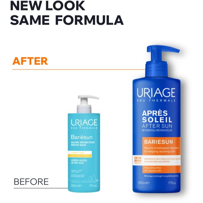 Uriage Bariésun Repair Balm napozás utáni regeneráló balzsam arcra és testre 500 ml