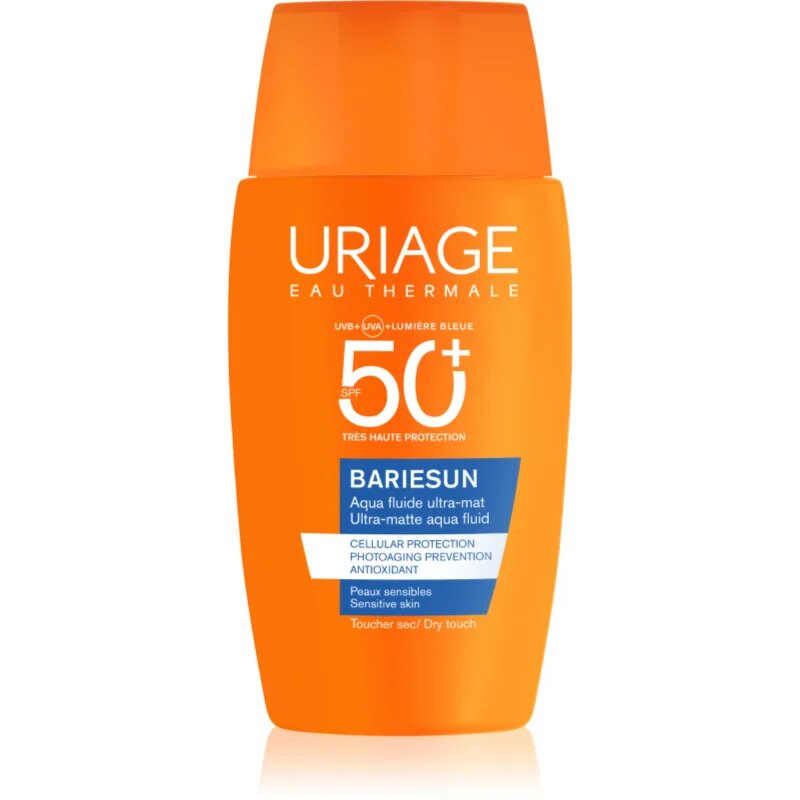 Uriage Bariésun Ultra Matte Aqua Fluid SPF50+ védő és mattító fluid arcra SPF 50+ 50 ml
