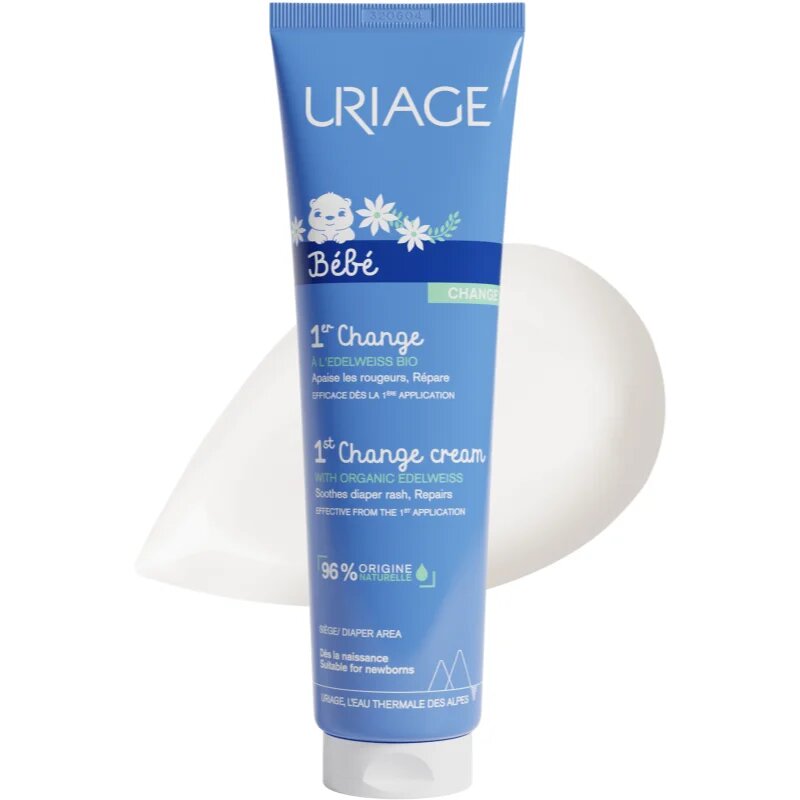 Uriage Bébé 1st Change Cream hidratáló védőkrém a bőr irritációja ellen 100 ml