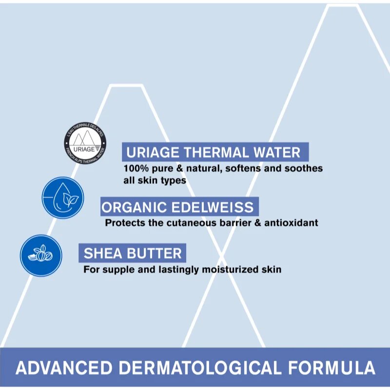 Uriage Bébé 1st Cleansing Cream finom állagú tisztító krém gyermekeknek születéstől kezdődően 1000 ml