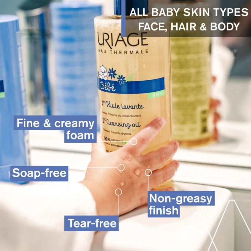 Uriage Bébé 1st Cleansing Oil tápláló tisztító olaj gyermekeknek 500 ml