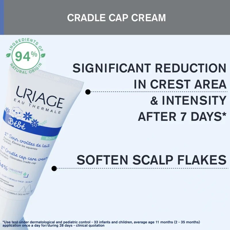 Uriage Bébé 1st Cradle Cap Care Cream nyugtató krém 40 ml