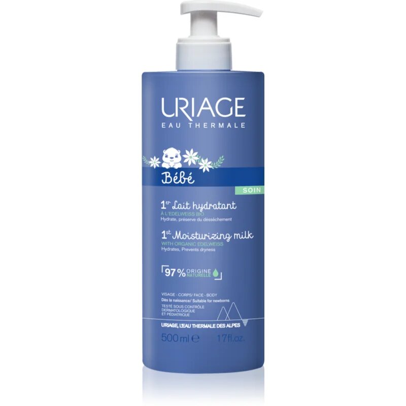 Uriage Bébé 1st Moisturizing Milk hidratáló tej gyermekeknek születéstől kezdődően 500 ml