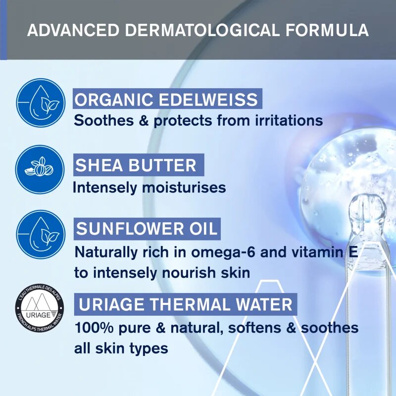 Uriage Bébé 1st Solid Cleansing Cream krémes szappan a finom és sima bőrért gyermekeknek születéstől kezdődően 100 g
