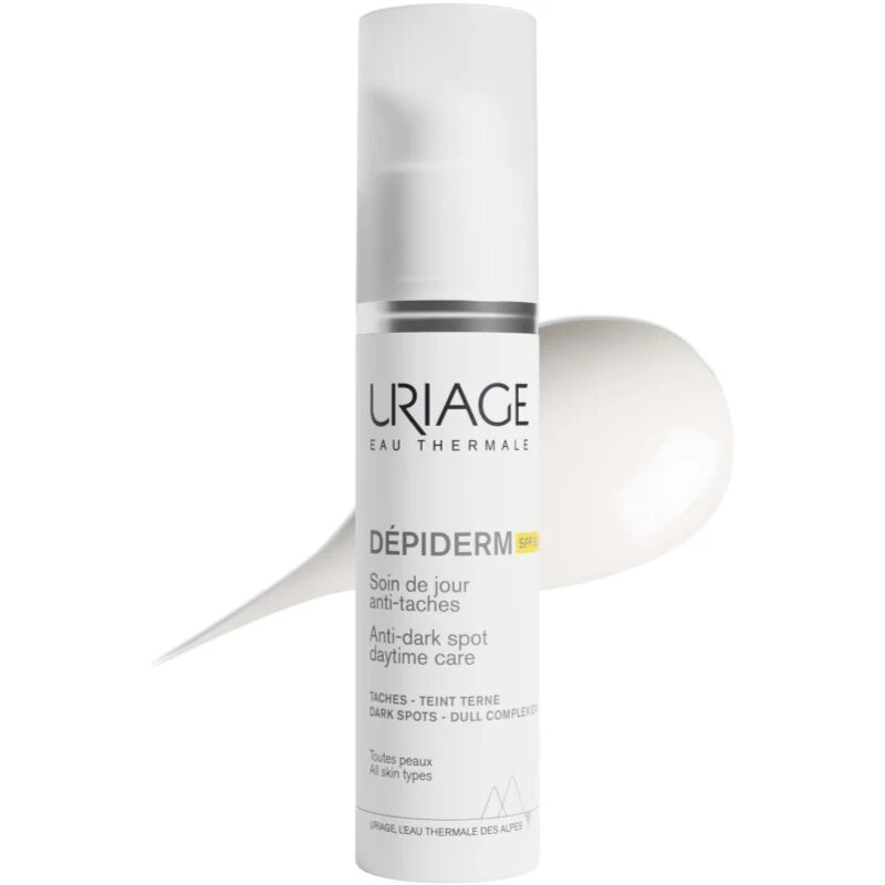 Uriage Dépiderm Anti-dark Spot Daytime Care védő nappali krém a pigmentfoltok csökkentésére SPF 50+ 30 ml