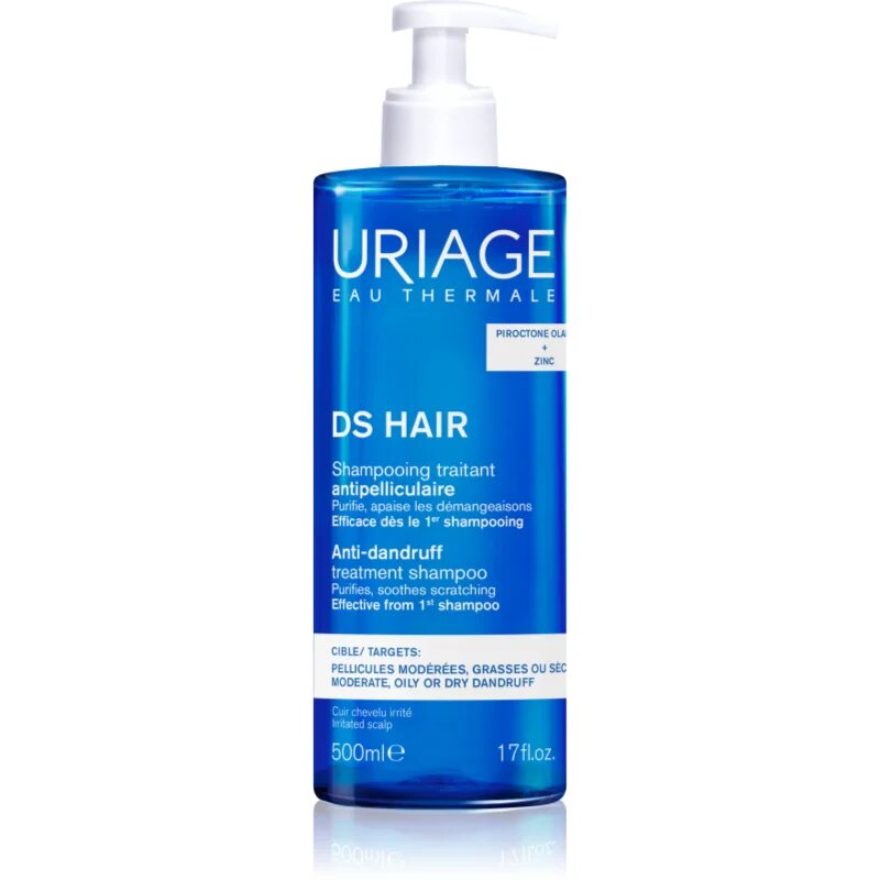 Uriage DS HAIR Anti-Dandruff Treatment Shampoo korpásodás elleni sampon az irritált fejbőrre 500 ml