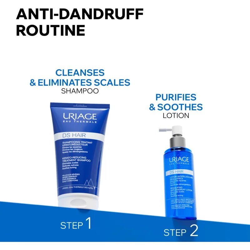 Uriage DS HAIR Regulating Anti-Dandruff Lotion nyugtató spray száraz viszkető fejbőrre 100 ml