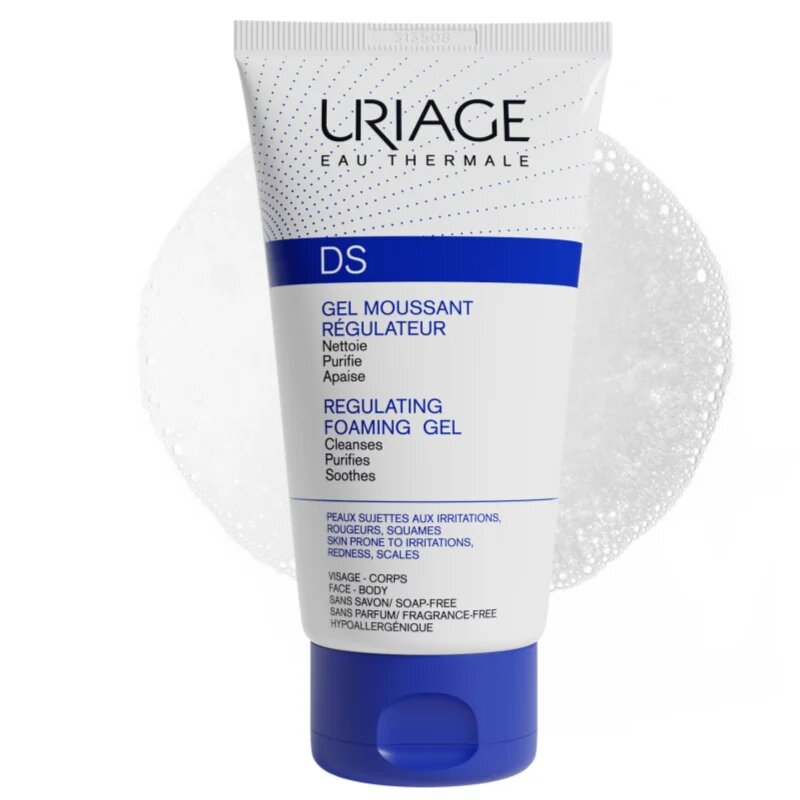 Uriage DS Regulating Foaming Gel nyugtató gél száraz és viszkető bőrre 150 ml