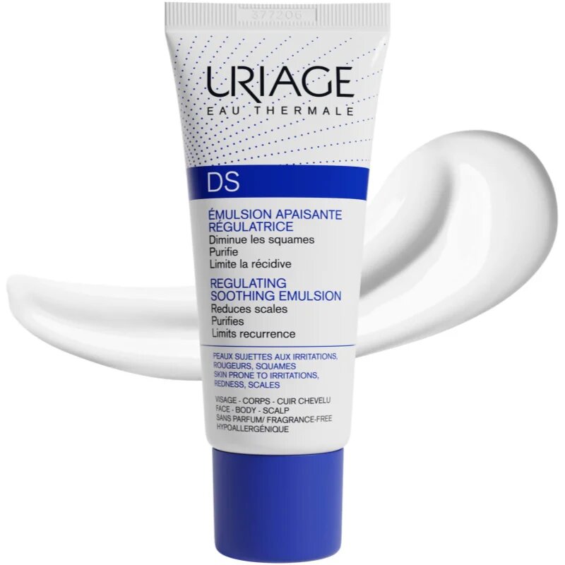 Uriage DS Regulating Soothing Emulsion nyugtató emulzió a seborrheás dermatitiszre 40 ml