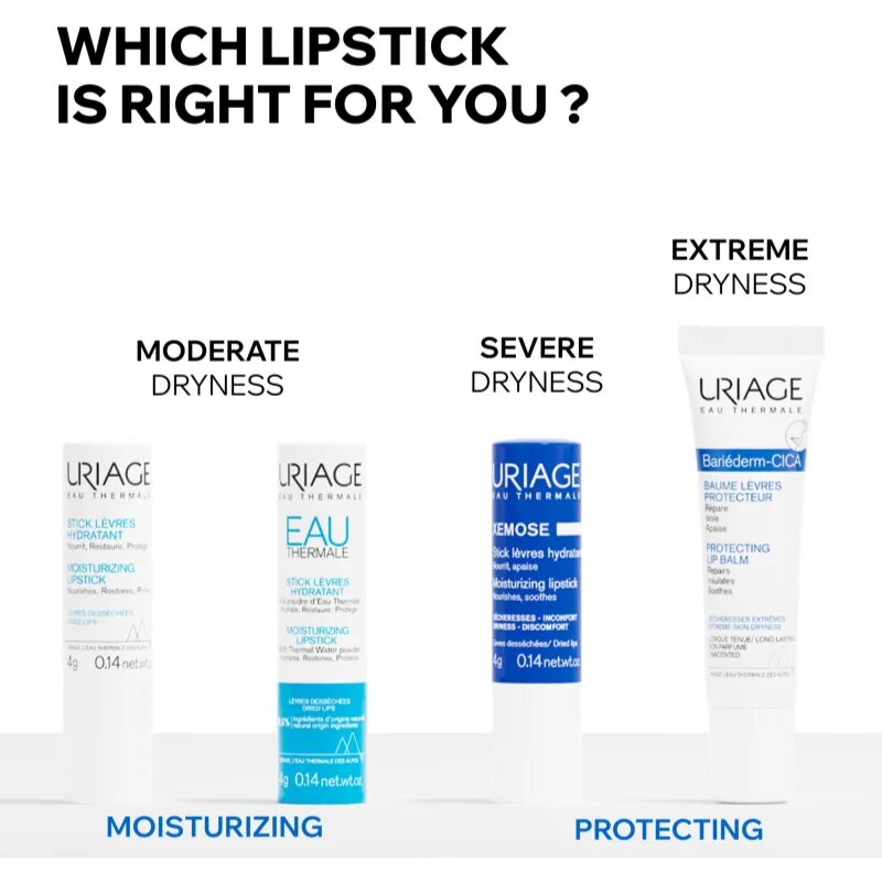 Uriage Eau Thermale Moisturizing Lipstick szájbalzsam 4 g