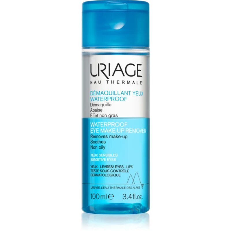 Uriage Eau Thermale Waterproof Eye Make-up Remover vízálló make-up lemosó érzékeny szemre 100 ml