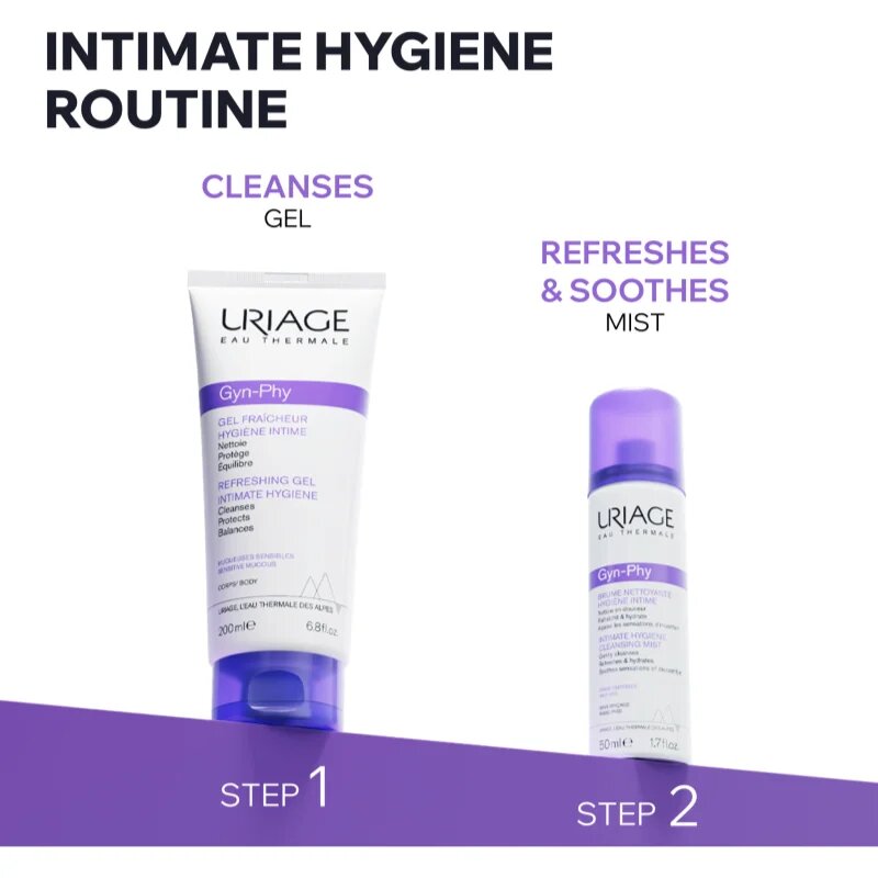 Uriage Gyn-Phy Intimate Hygiene Cleansing Mist permet az intim részekre 50 ml