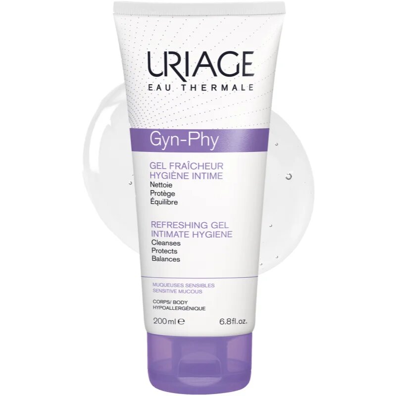 Uriage Gyn-Phy Refreshing Gel Intimate Hygiene frissítő gél intim higiéniára 200 ml