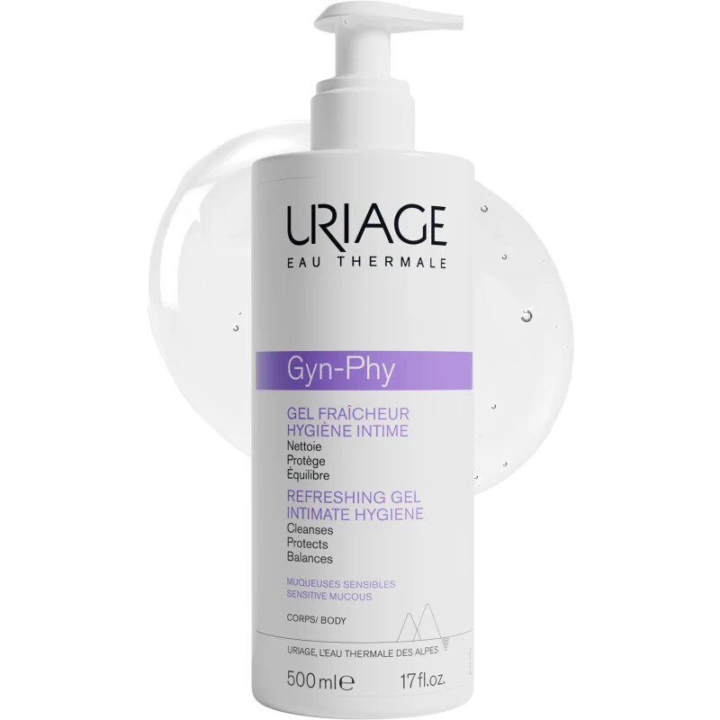 Uriage Gyn-Phy Refreshing Gel Intimate Hygiene frissítő gél intim higiéniára 500 ml