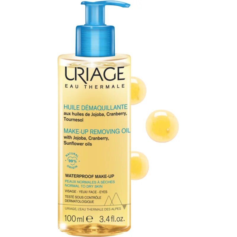 Uriage Hygiène Make-up Removing Oil tisztító olaj normál és száraz bőrre 100 ml