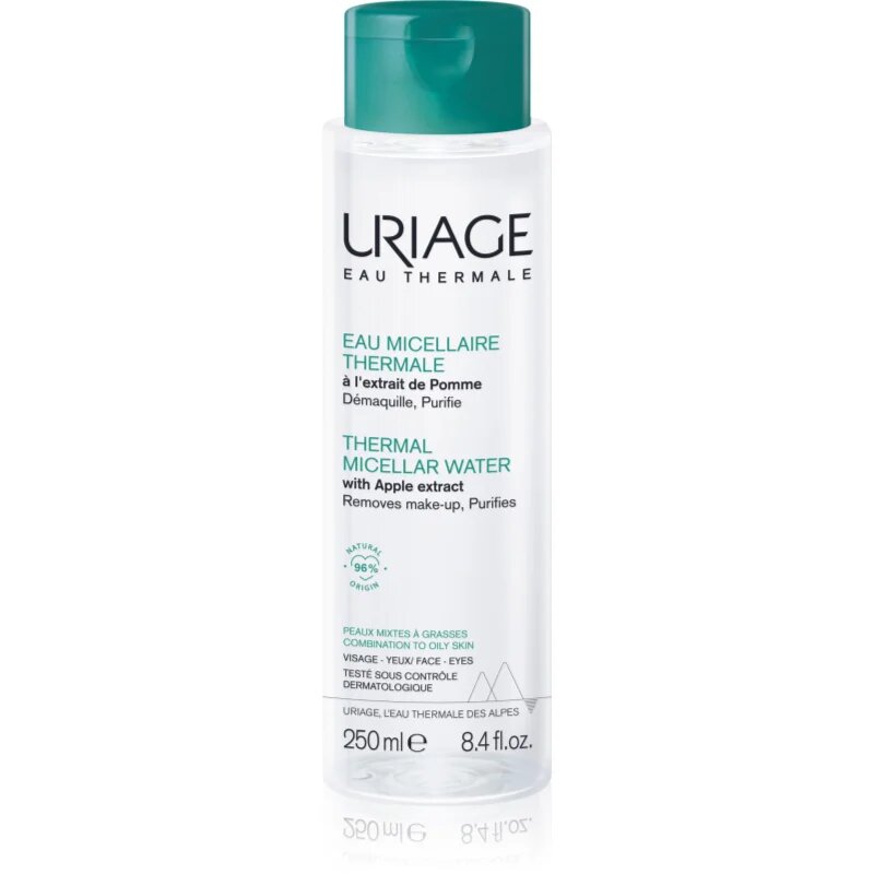 Uriage Hygiène Thermal Micellar Water - Combination to Oily Skin micellás víz normál és száraz érzékeny bőrre kombinált és zsíros bőrre 250 ml